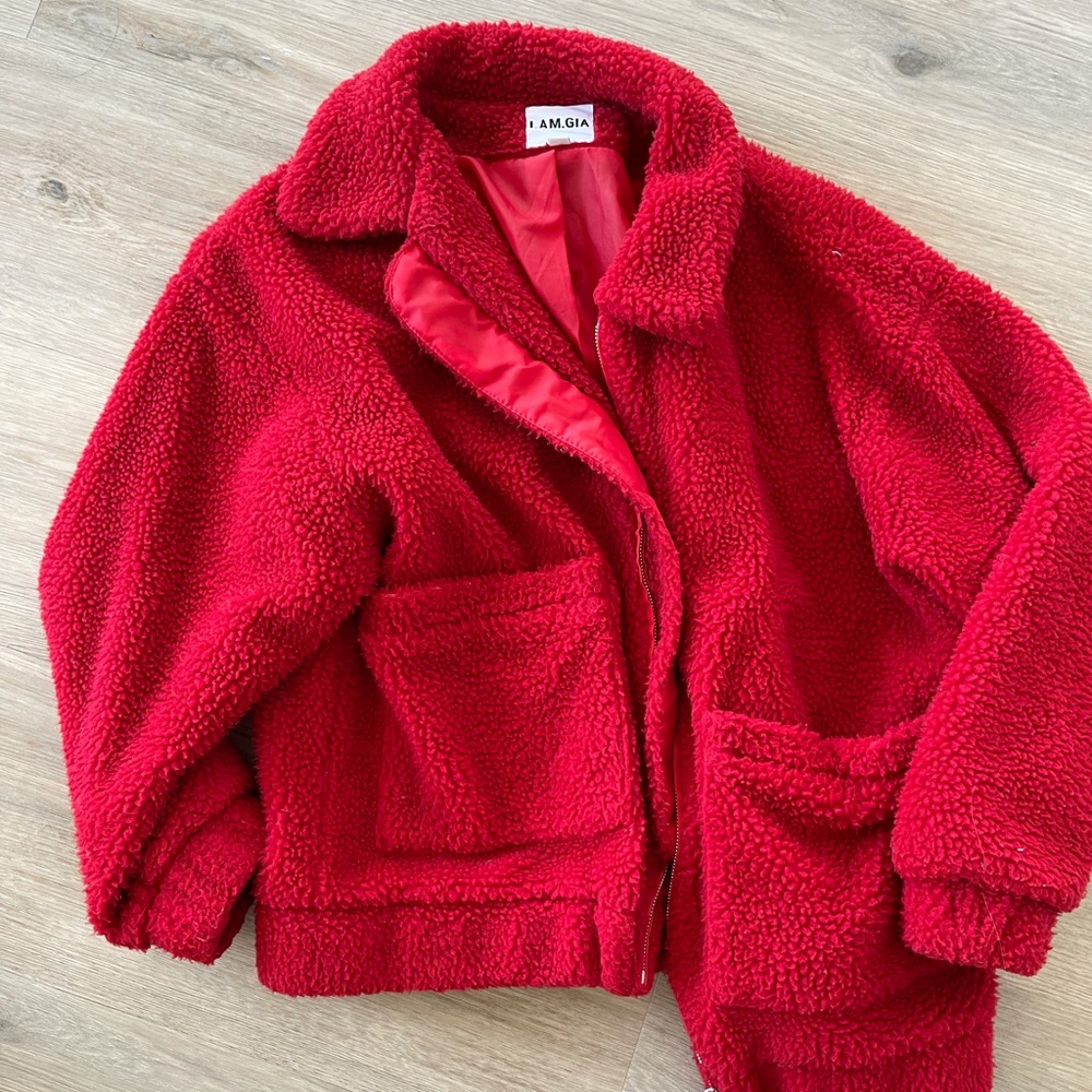 I am Gia Sherpa jacket